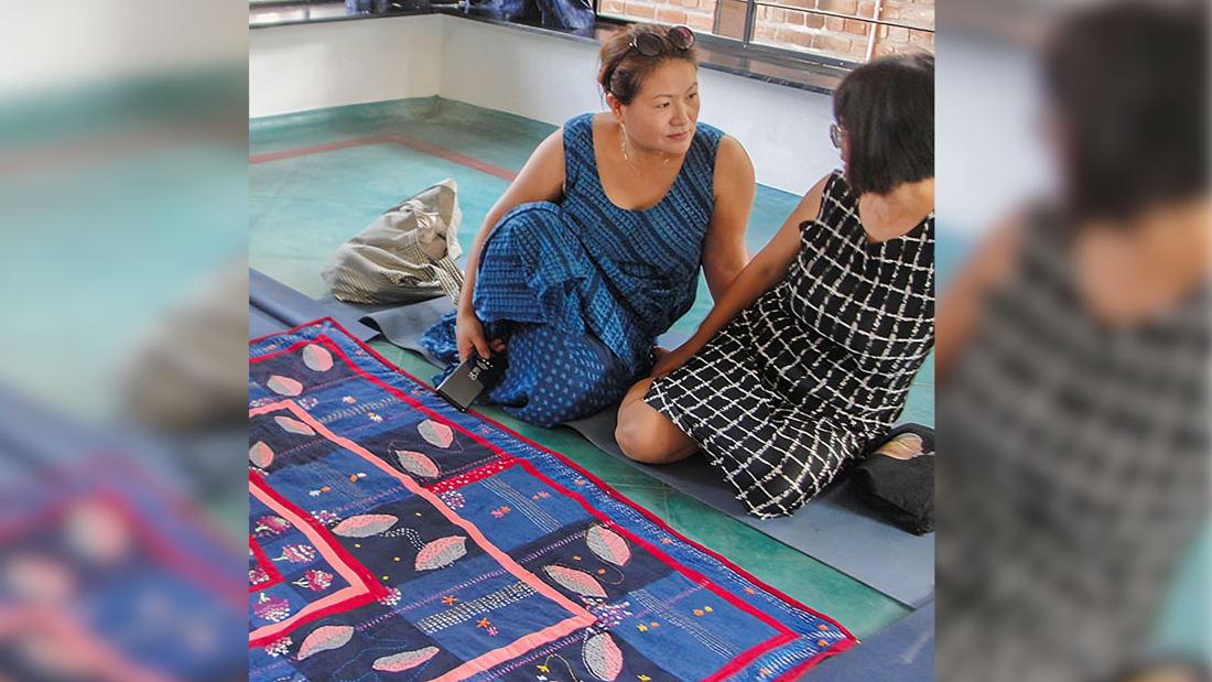 Connecting through stitching