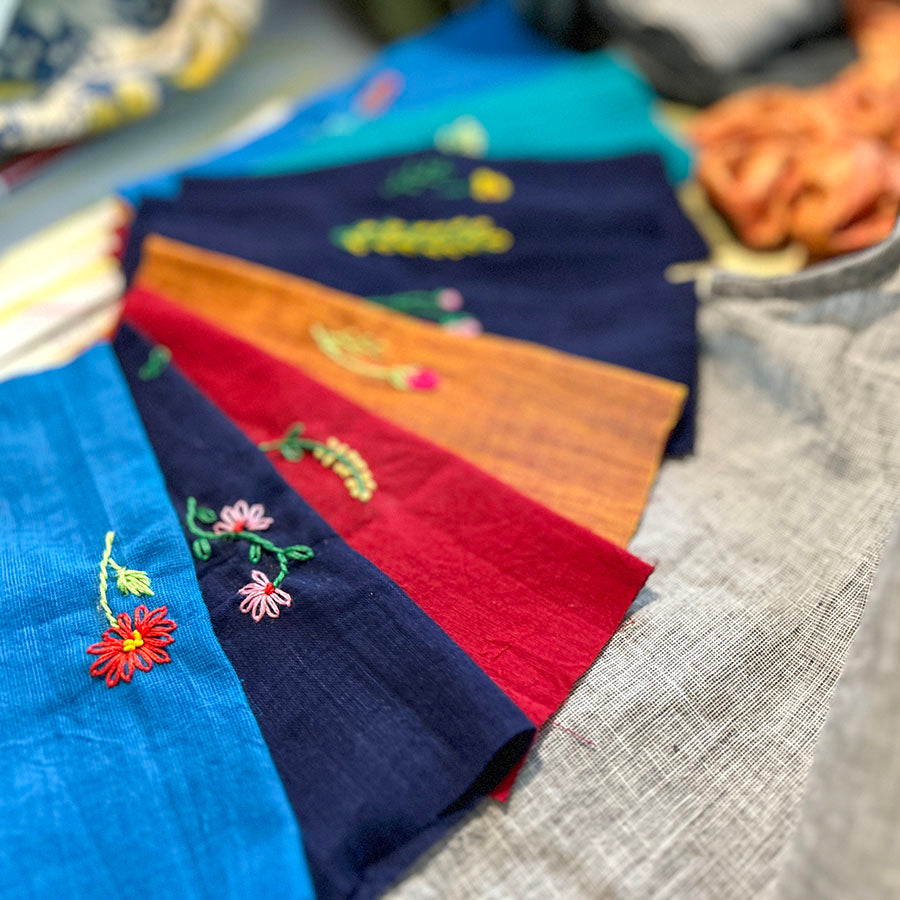 Hand-Embroidered Bookmark