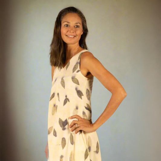 Eco print summer dress Tara