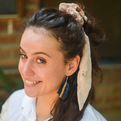 Denim Earrings