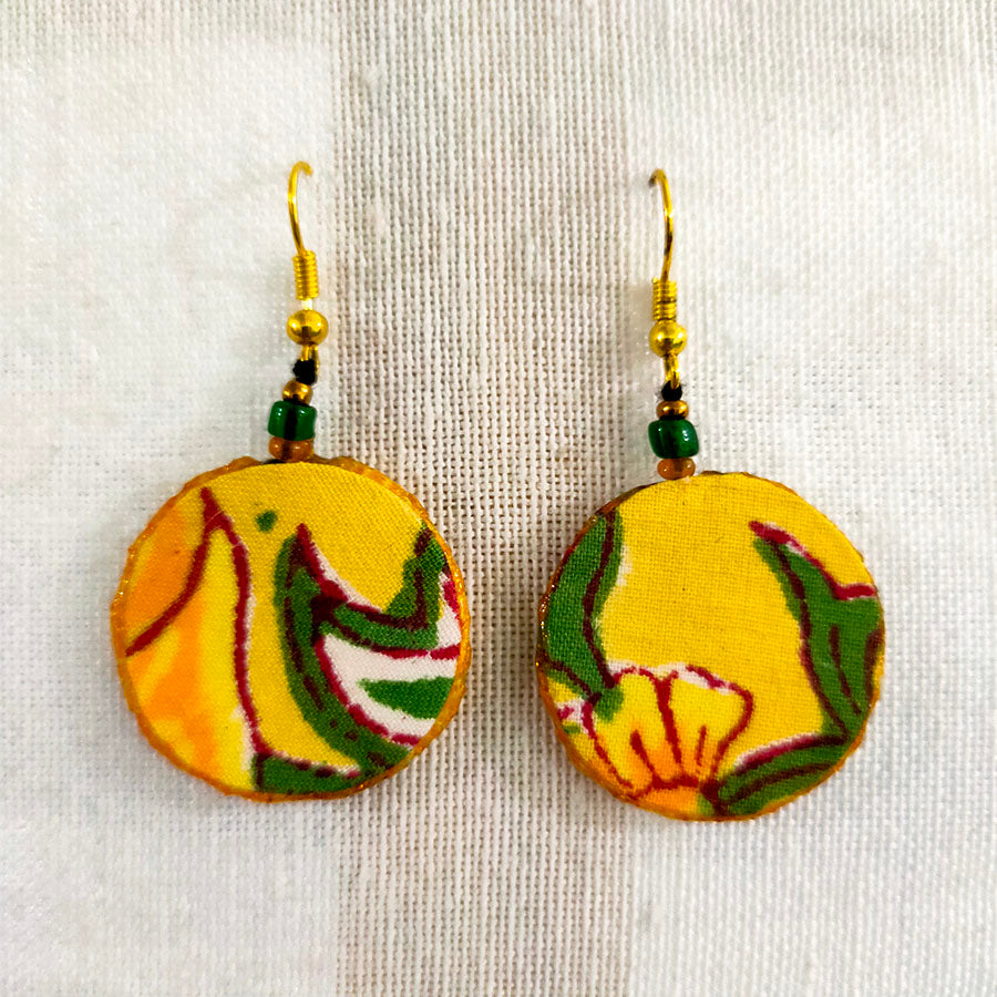 Hand Made Fabric Earrings