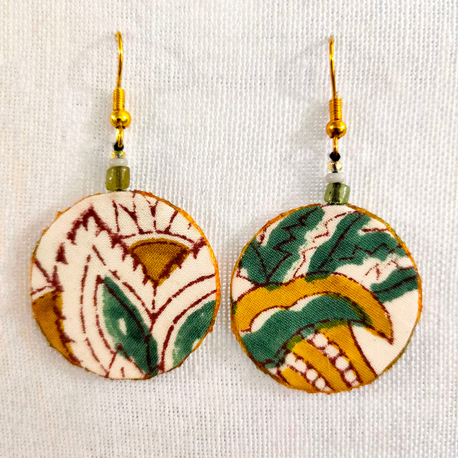 Hand Made Fabric Earrings