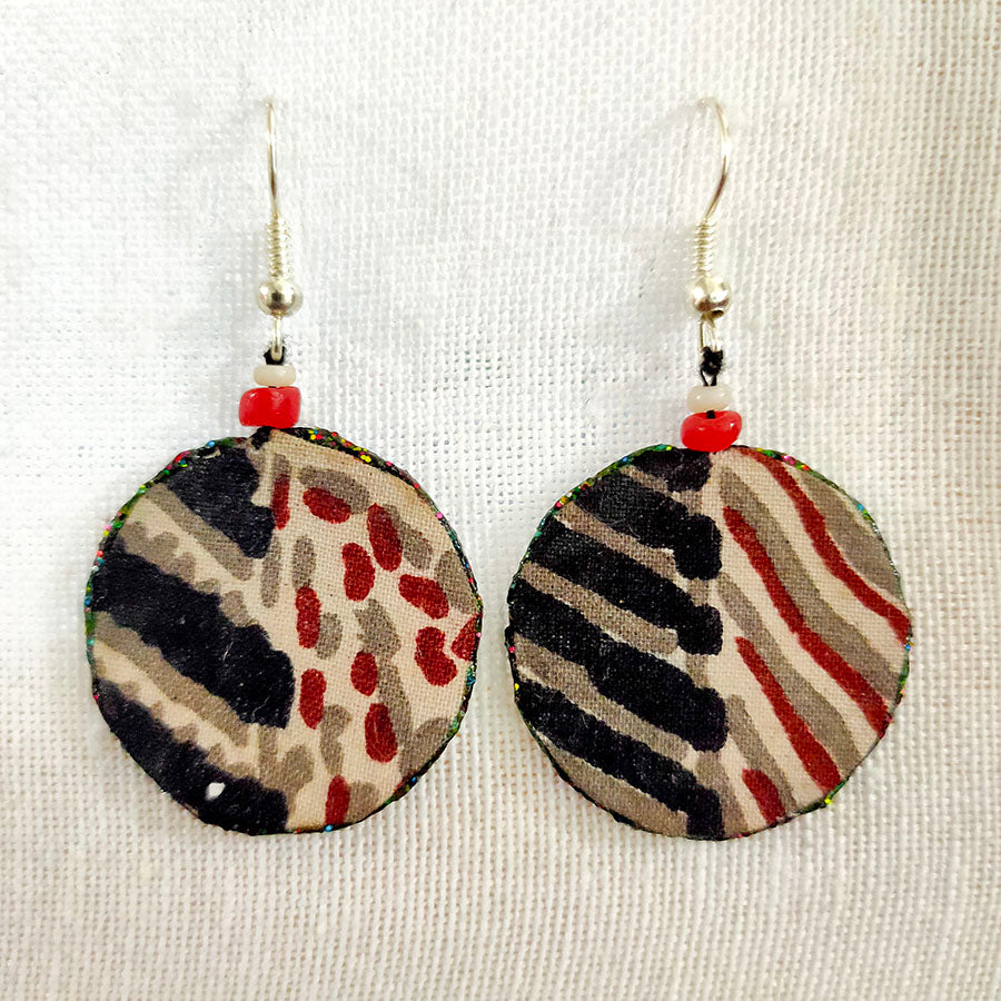 Hand Made Fabric Earrings