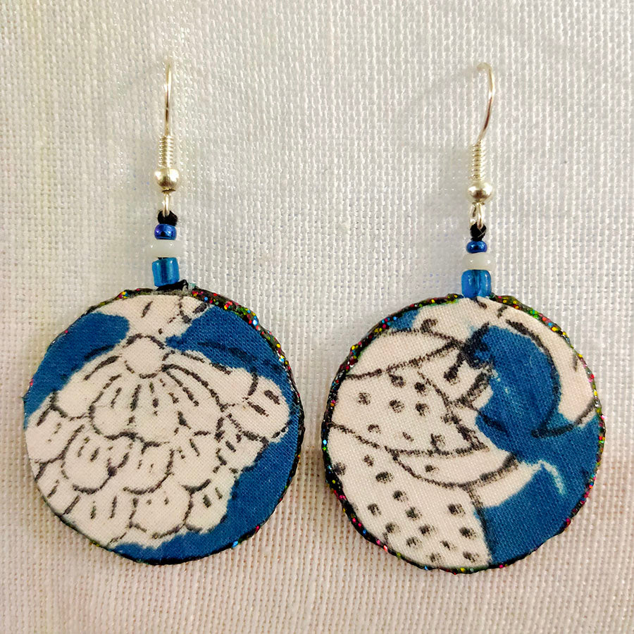 Hand Made Fabric Earrings